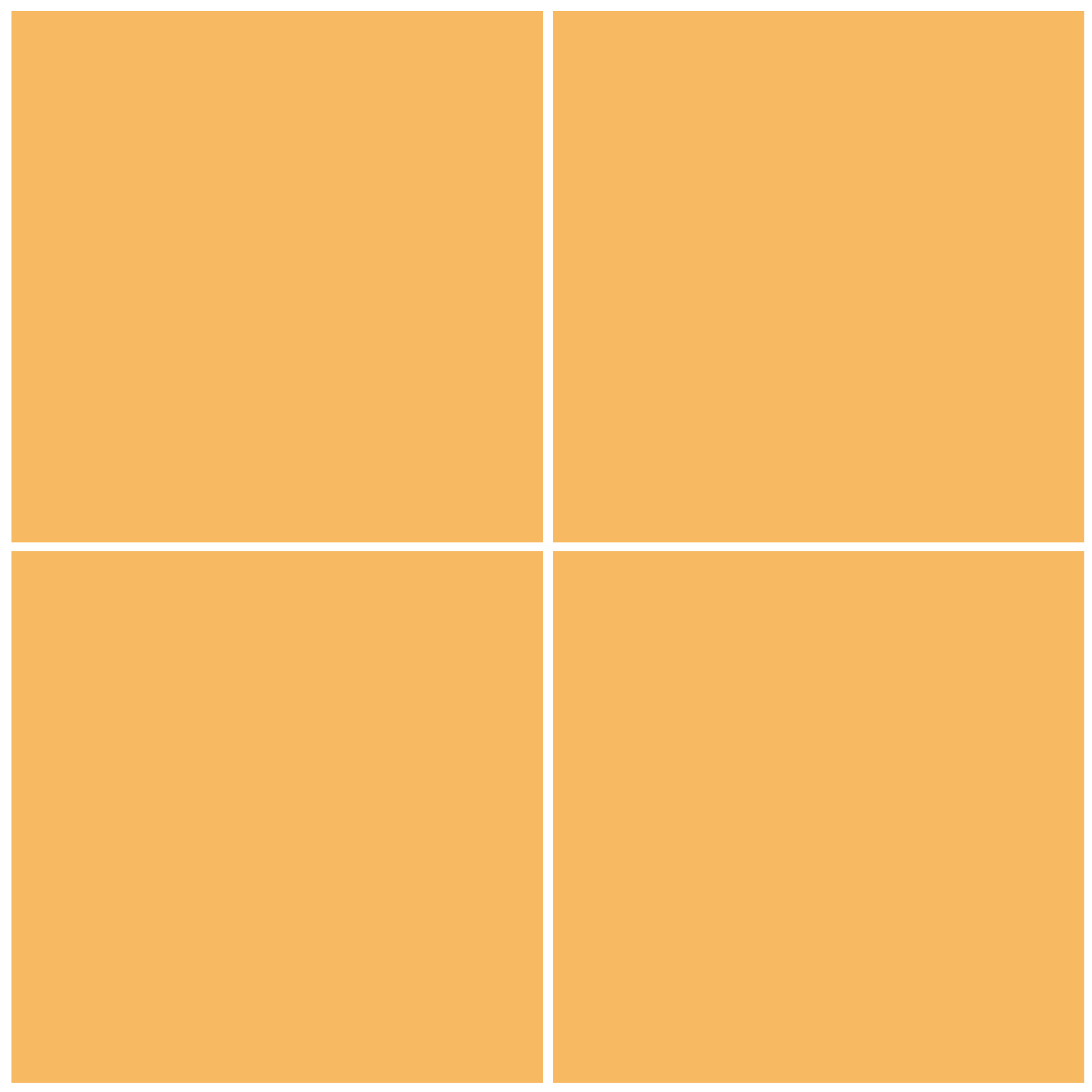 four images in a square template
