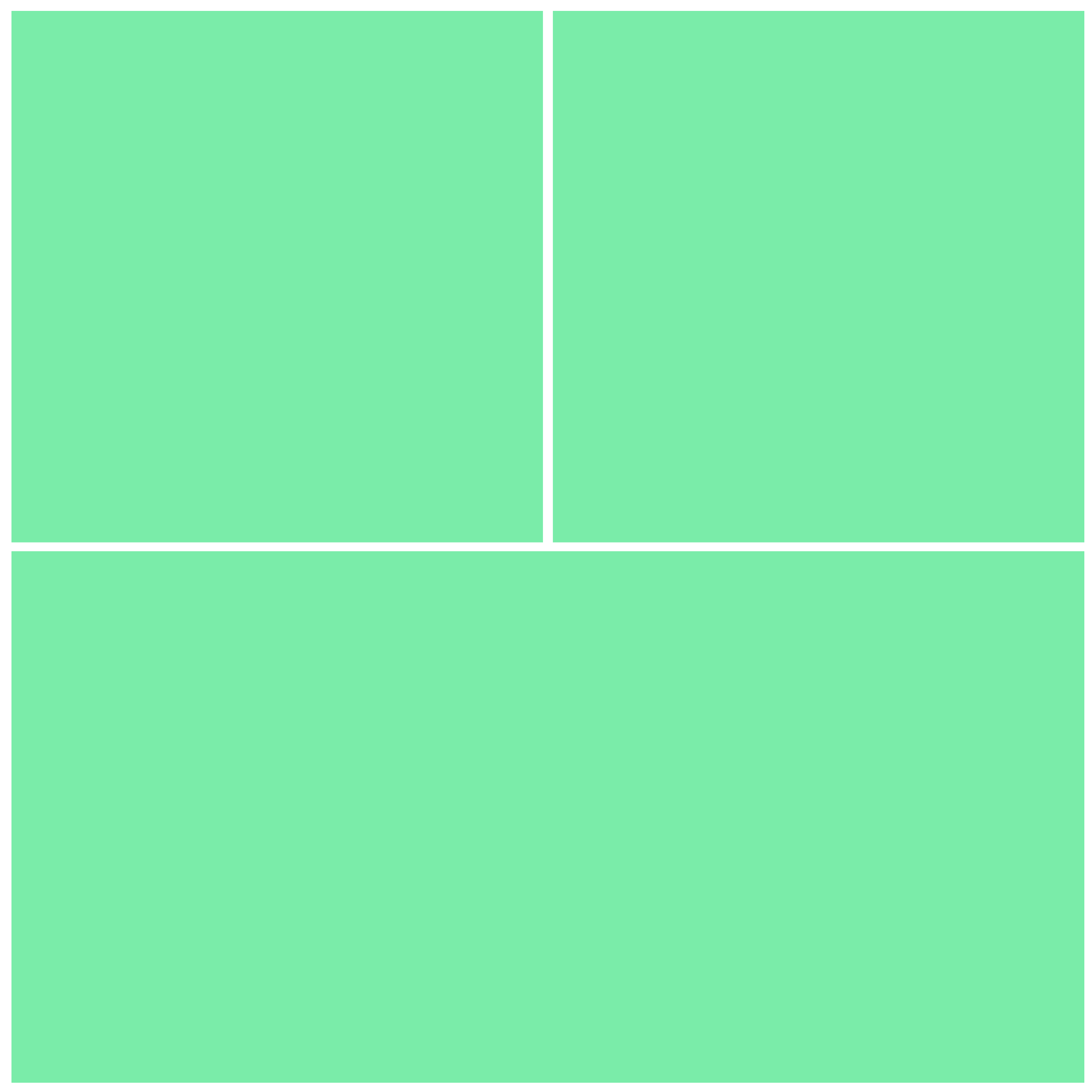 three images in a square template
