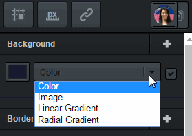 Selecting linear gradient filter