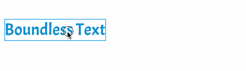 Boundless Vector Text Resizing